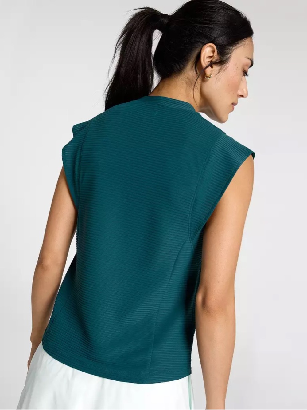 NWT Calia Golf Renew Cap Sleeve Polo | Sea Green - Picture 2 of 8